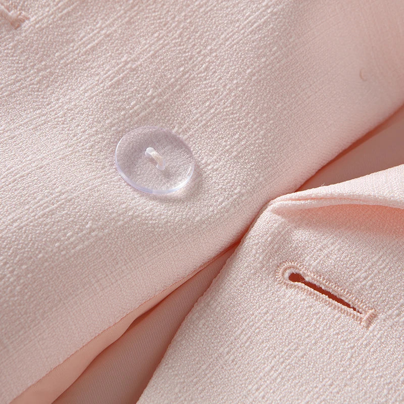 ALTA QUALITÀ Nuova moda 2022 Giacca blazer da donna con bottoni a forma di leone in argento, doppiopetto, giacca da lavoro