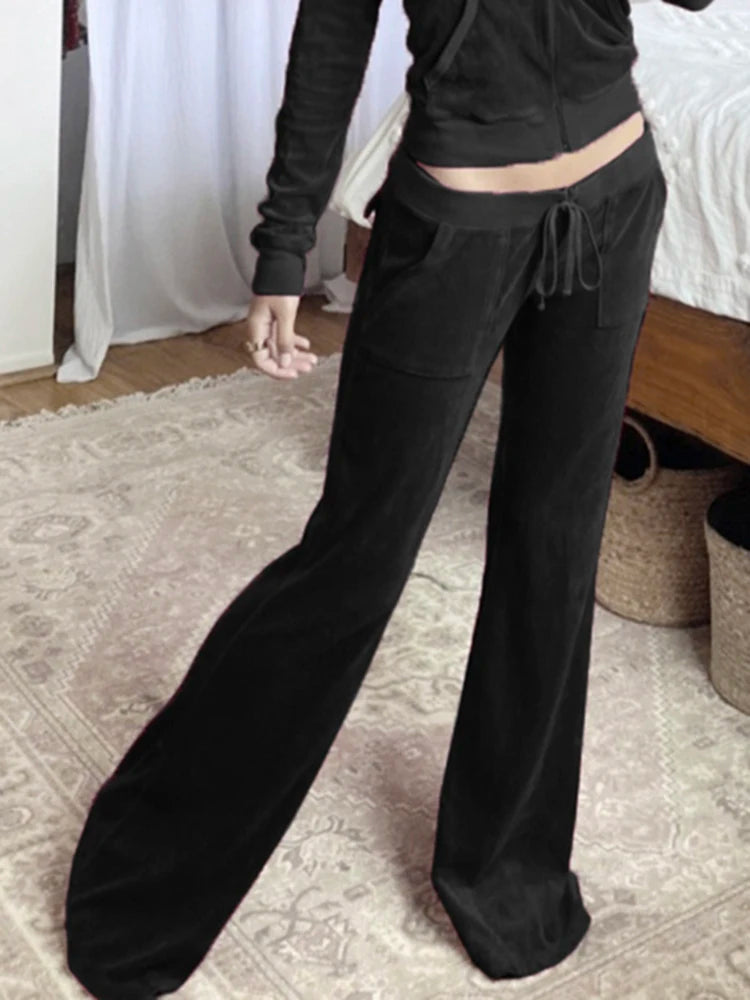 Giacca con cappuccio in velluto Rockmore Felpe da donna Harajuku Tasche con cerniera Felpe corte Felpe con cappuccio Estetica Slim Top Vestiti autunnali