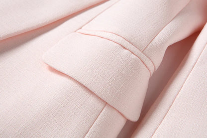 ALTA QUALITÀ Nuova moda 2022 Giacca blazer da donna con bottoni a forma di leone in argento, doppiopetto, giacca da lavoro