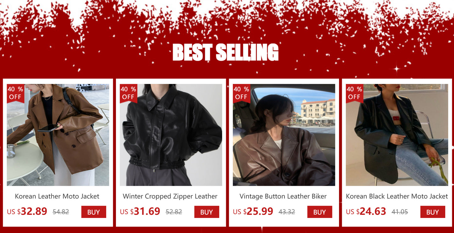 Giacca in pelle nera invernale corta da donna 2022 autunno coreano giacca da motociclista da strada alta da donna capispalla vintage sottile PU chic top