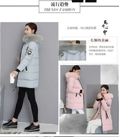 2024 Nuovo cappotto invernale da donna giacca in pelliccia scollo lungo cappotti di base giacche spesse cotone imbottito capispalla parka vestiti femminili 
