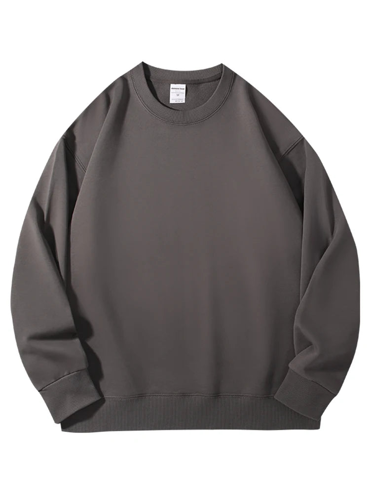 Felpe girocollo in cotone oversize per donna, capispalla autunnali, felpe in spugna larghe, felpe casual da donna