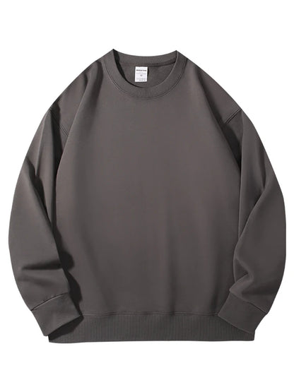 Felpe girocollo in cotone oversize per donna, capispalla autunnali, felpe in spugna larghe, felpe casual da donna