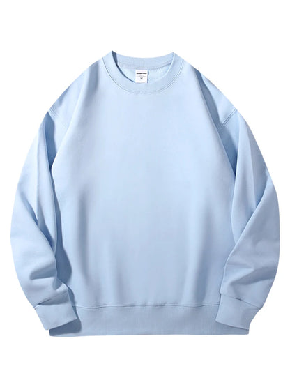 Felpe girocollo in cotone oversize per donna, capispalla autunnali, felpe in spugna larghe, felpe casual da donna