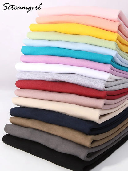 Felpe girocollo in cotone oversize per donna, capispalla autunnali, felpe in spugna larghe, felpe casual da donna