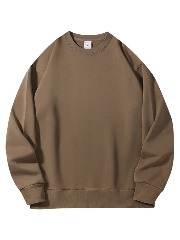 Felpe girocollo in cotone oversize per donna, capispalla autunnali, felpe in spugna larghe, felpe casual da donna