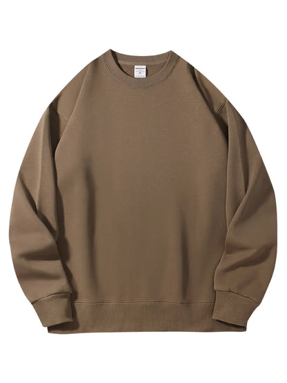 Felpe girocollo in cotone oversize per donna, capispalla autunnali, felpe in spugna larghe, felpe casual da donna