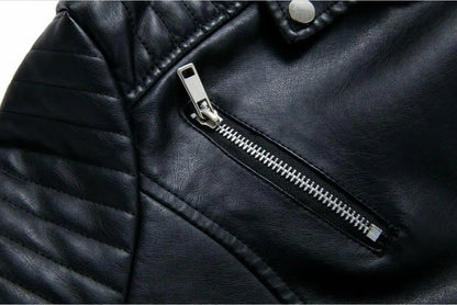 2024 Nuova moda donna finta giacca in pelle primavera autunno cerniera casual pu cappotto donna biker capispalla abbigliamento donna S-XXXL