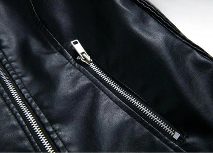 2024 Nuova moda donna finta giacca in pelle primavera autunno cerniera casual pu cappotto donna biker capispalla abbigliamento donna S-XXXL