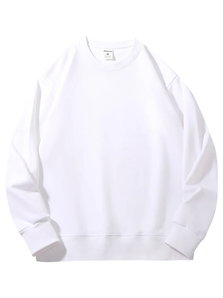 Felpe girocollo in cotone oversize per donna, capispalla autunnali, felpe in spugna larghe, felpe casual da donna