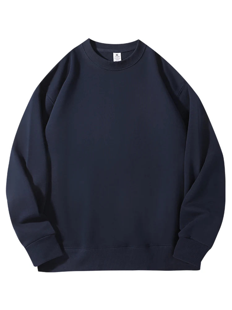 Felpe girocollo in cotone oversize per donna, capispalla autunnali, felpe in spugna larghe, felpe casual da donna