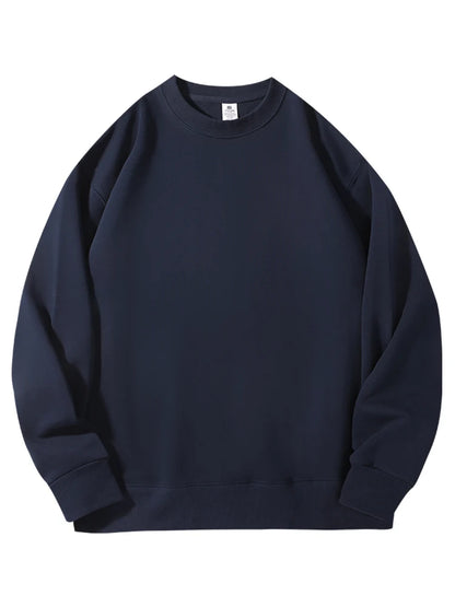 Felpe girocollo in cotone oversize per donna, capispalla autunnali, felpe in spugna larghe, felpe casual da donna