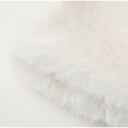 Cappotto in pelliccia sintetica soffice da donna, spesso e caldo, con colletto rovesciato, alla moda, di lusso, top 2024, elegante da donna, soprabito da strada