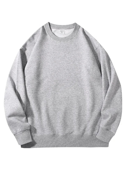 Felpe girocollo in cotone oversize per donna, capispalla autunnali, felpe in spugna larghe, felpe casual da donna