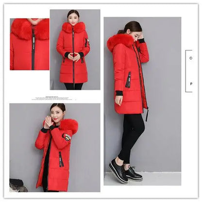 2024 Nuovo cappotto invernale da donna giacca in pelliccia scollo lungo cappotti di base giacche spesse cotone imbottito capispalla parka vestiti femminili 