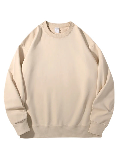 Felpe girocollo in cotone oversize per donna, capispalla autunnali, felpe in spugna larghe, felpe casual da donna