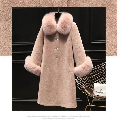 Giacca lunga calda elegante a mezza manica in pelliccia di coniglio sintetica, tendenza, moda invernale, casual, peluche, chaqueta, chic, capispalla di lusso