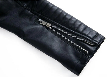 2024 Nuova moda donna finta giacca in pelle primavera autunno cerniera casual pu cappotto donna biker capispalla abbigliamento donna S-XXXL