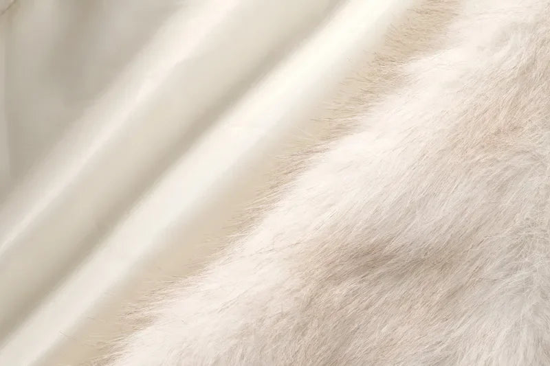 Neo Mint 2024 Inverno Caldo Soffice Sfumato Eco Pelliccia Giacca Donna Lusso Lungo Faux Pelliccia di Volpe Cappotto Strada Furry Outerwear Soprabito